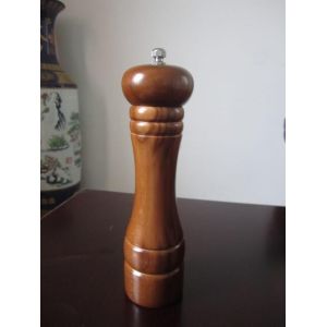 Quality Tall Wooden Manual Pepper Grinder Salt Spices Mill for sale