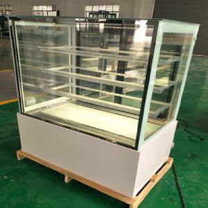 Three Layers Cake Display Refrigerator With Marble , Glass Material 220v 50Hz