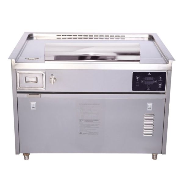 Buy Electric Teppanyaki Grill Table with Down Exhaust 1200x850mm at wholesale prices