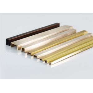 Brass Edge Trim For Tiles 2.5m Ceramic Tile Decoration