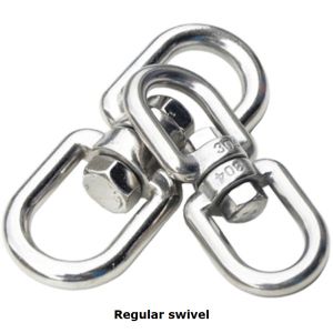 High Polished Stainless Steel Crosby Regular Swivel 4mm - 25mm
