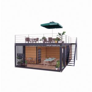 20 Foot Wooden Deluxe Garden Studio Flat Package Assembly 2 Bedroom Container