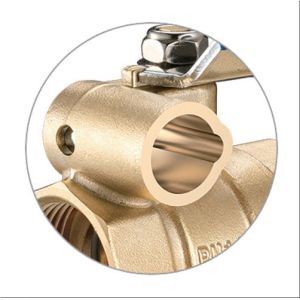 1701-DC Long Lever Female x Female Mechanical Key Lock Brass Shut-off Valve Ball