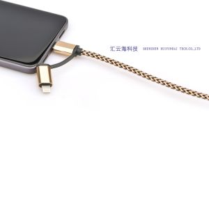 Abrasion Resistant Cotton Braided Sleeving Recharge Power Cable Jacket Sleeve