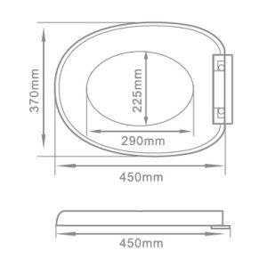 European novelty design soft close toilet seat cover PP or UF material from