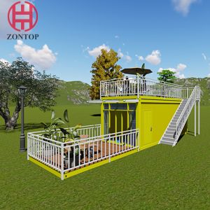 Zontop Luxury 40 Feet Stackable Flat Pack Fully Furnished Prefabricated Storage
