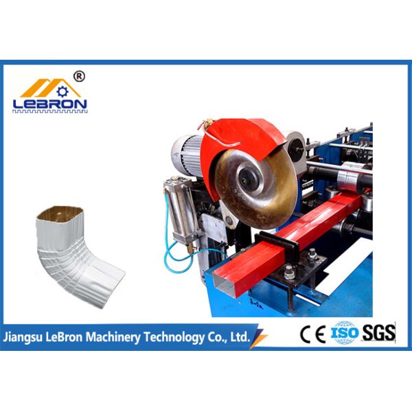 380V 50HZ 3 Phase Downspout Forming Machine No.45 Steel Coated With Chromed Treatment