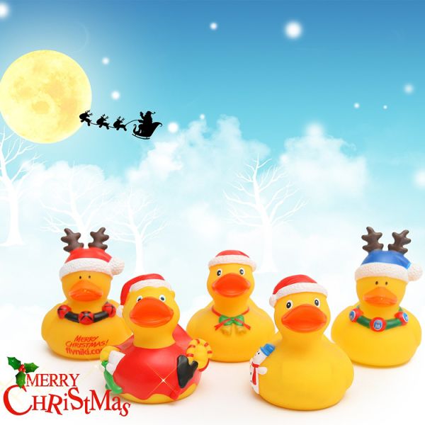 Baby Plastic PVC Vinyl Christmas Bath Duck Floating Cute Christmas Gifts