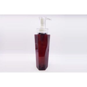 Irregular Square 400ml Plastic Cosmetic Bottles With Lotion Pump