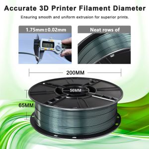 Customization PLA Plus 3D Printer Filament Toughness Enhanced Blackish Green