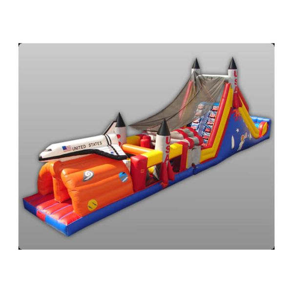 Giant Inflatable Outdoor Play Equipment , Tunnel Obstacle Course For Amusement Park