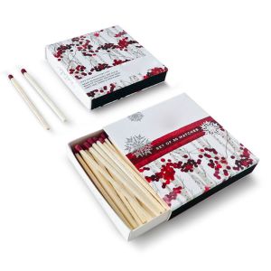 Custom red head matches accept personal logo prining wedding matches