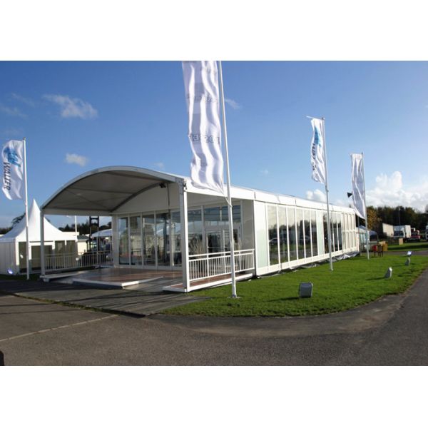 500 People Clear Tents For Weddings With Transparent PVC Roof Steel Frame