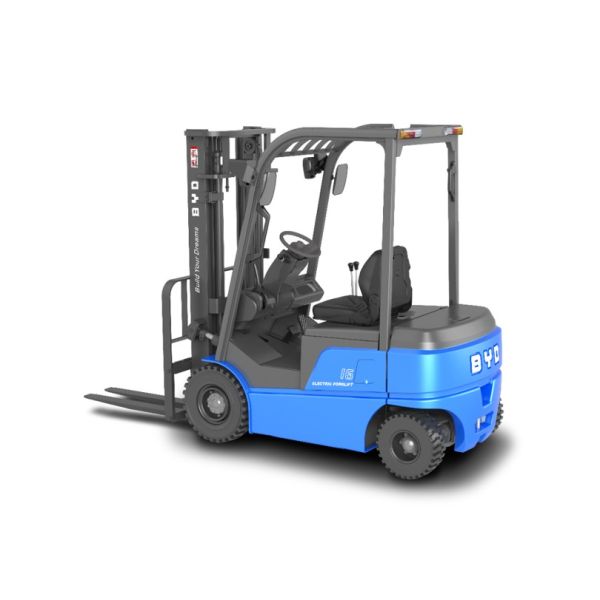 BYD's Four Pivot Balance Weight 1.6-1.8 Ton Pure Electric Forklift For Single Drive