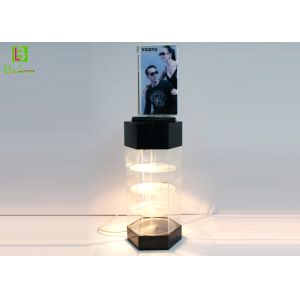 Quality Sunglasses Acrylic POS Display Stand , Acrylic Display Case With LED System for sale