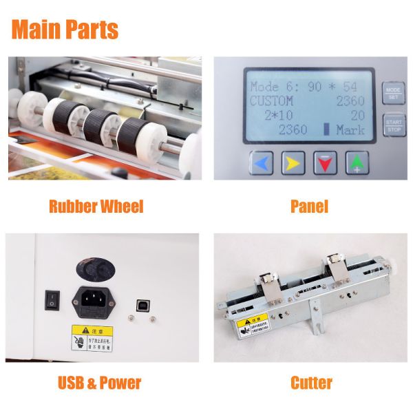 Heavy Duty Digital Card Cutter With Transparent Cover Auto Power Cut Off