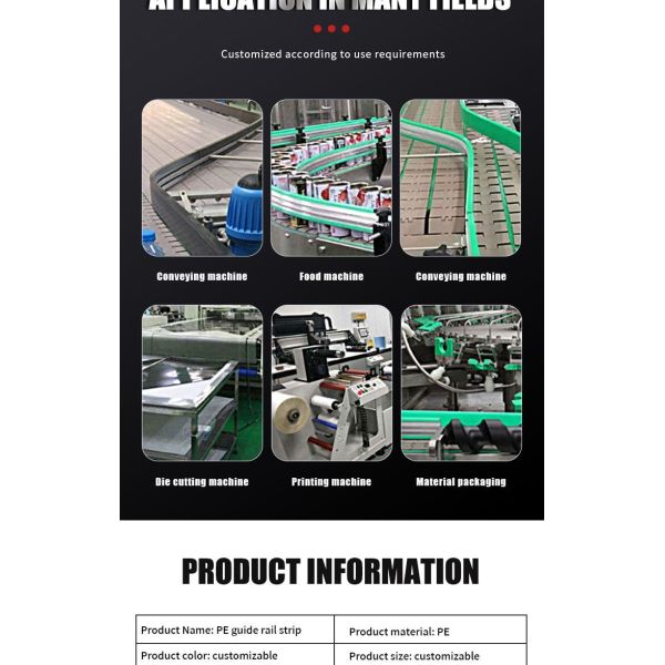 5mm To 1000mm ABS Profile ASA Profile PE Extrusion Plastic Wear Strip Abrasion Resistant