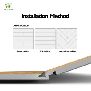 15mm SPC Click Flooring with Thermal Resistance 0.038㎡K/W and Sound Absorption