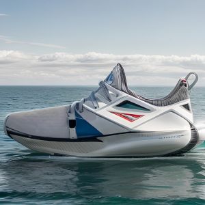 Biodegradable Eco Friendly Running Shoes Knitted Upper Breathable