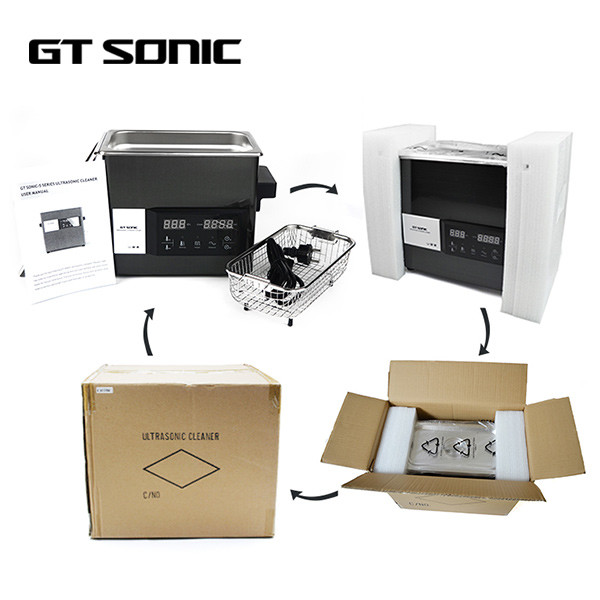 Digital Desktop Ultrasonic Cleaner Black Color With Smart Touch Panel