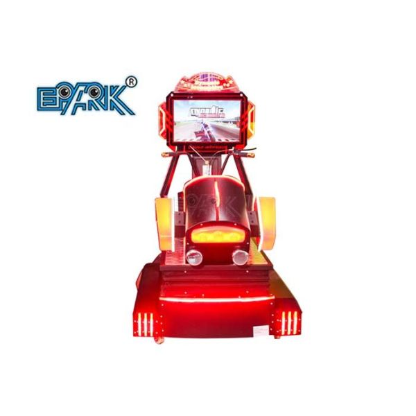 Fiberglass Kiddy Ride Machine 3d Dynamic HD Race Car Outurn Arcade Racing