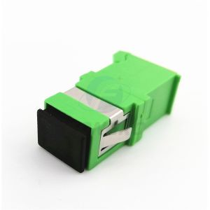 SC/APC Green Shell Simplex Adapter With Auto Shutter SM SC Fiber Optic Adapter
