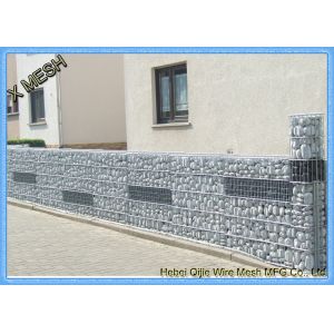Heavy Galvanized Welded Gabion Baskets , Garden Rock Gabion Baskets Canal Lining