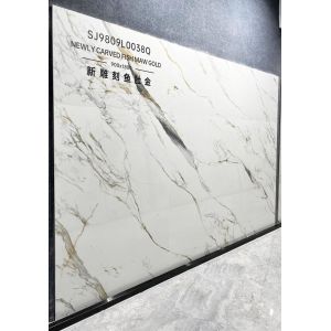 Carrara Polished Glazed Porcelain Tile 900x1800mm AAA Grade