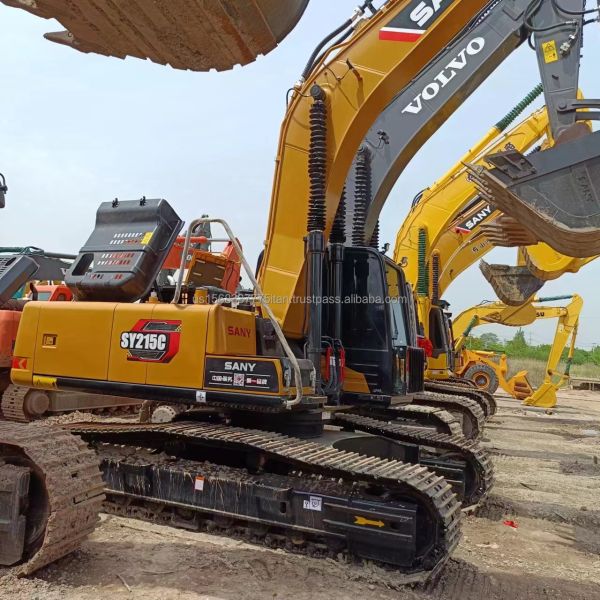 118 kw Used Second Hand Sany215c Mini Excavator with Original Hydraulic Pump