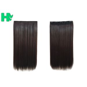 Straight Popular Synthetic Human Hair Extensions , New Stylish Comfortable
