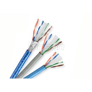 0.57mm Solid Copper FTP Cat6 Lan Cable Pass Fluke Per link Plenum Rated Cable