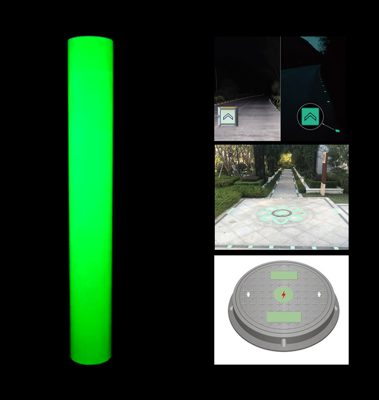 Night Glow In The Dark Vinyl Sticker For Exit Safety