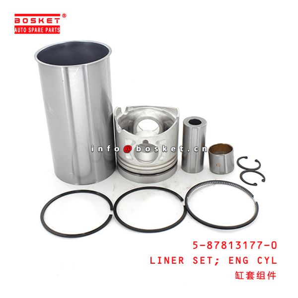 Buy 5-87813177-0 Engine Cylinder Liner Set 5878131770 Suitable for ISUZU NKR55 4JB1 at wholesale prices