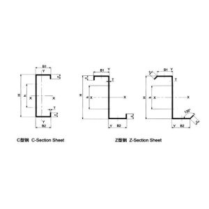 CZ Interchangeable Purlin Roll Forming Machine 12M/Min