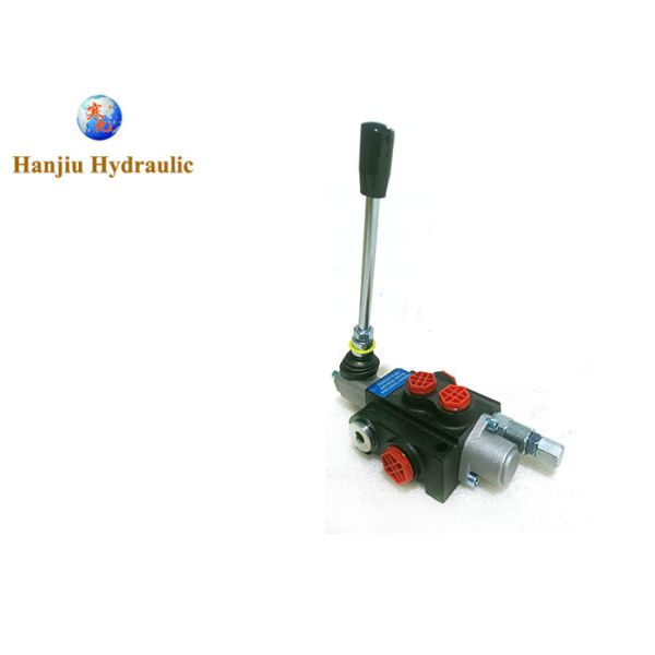 Buy Mini Loader Hydraulic Spool Valve 1 Section With 1 Spools A 40l/Min Detent Valve Closed Center at wholesale prices