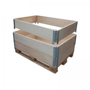 Quality Large Custom Wooden Boxes Export Foldable Plywood Box With Pallets for sale