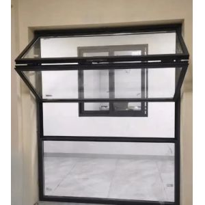 Glass Restaurant Bar Store Vertical Aluminium Fold Up Windows with Tempered and