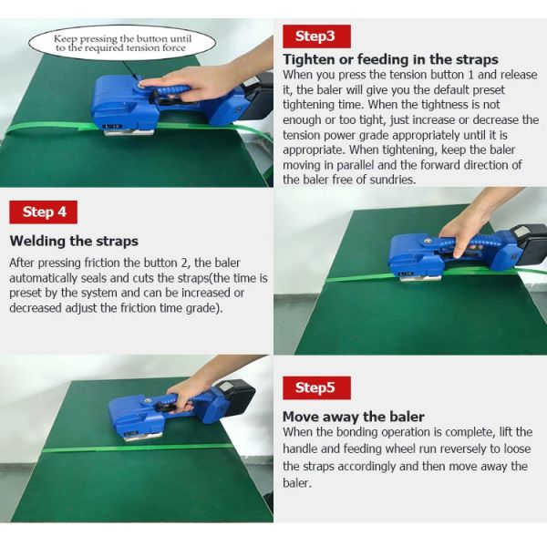 CE Industrial Packing Machines Voltage 18V Electric Banding Machine