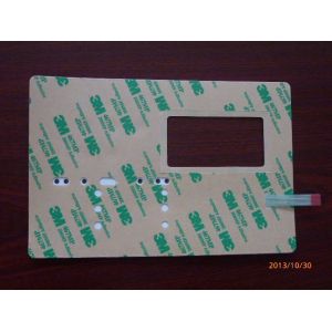 Embossed Tactile Membrane Switch With Cover Film, Polished PET