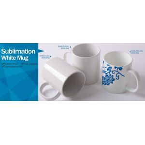 Grade A 11oz White Ceramic Sublimation Mug