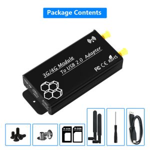 NGFF M.2 Key-B to USB Type-C Wireless Module Adapter Card SIM Slot 2 Antennas +