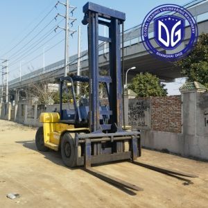 10t FD100 Used Komatsu Forklift With Strong Hydraulic Machine