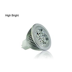 High Power 4W IP20 50mm * 51mm 2600 - 3700K .Aluminium Alloy MR16 LED Bulbs For