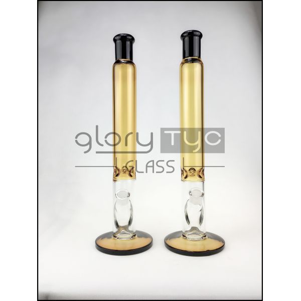 Buy 16 Inch Glass Cross Smoking Water Pipe With Inline Percolator Hookah Water Pipes at wholesale prices