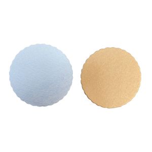 China FDA 7 Inches Gold Silver Circle Cardboard Cake Board on sale