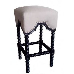 2018 New antique bar chair bar chairs with furniture or bar of solid wood and linen fabric