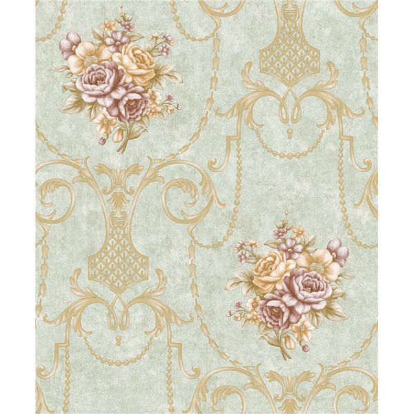 Moisture Resistant Country Style Wallpaper PVC For Bed Room / Living Room