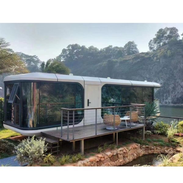 SHENGDE Prefabricated Space Capsule Container House with Bedroom and Customized