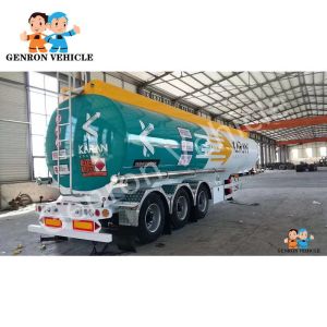 13 Meters 13T Axles Oval Diesel Tanker Semi Trailer