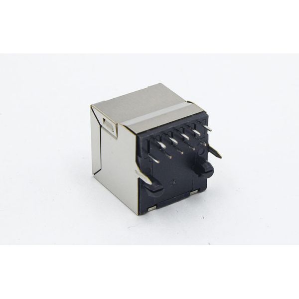rj45 10 pin connector Free sample 180 Degree Shield Socket Network Connector